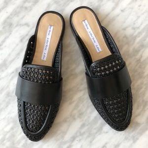 NWT! Black braided leather & Other Stories slides